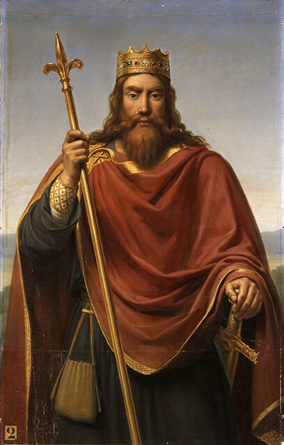portrait de Clovis roi des Francs