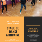 Stage de danse africaine organisé par l’ALC danse des Coudreaux