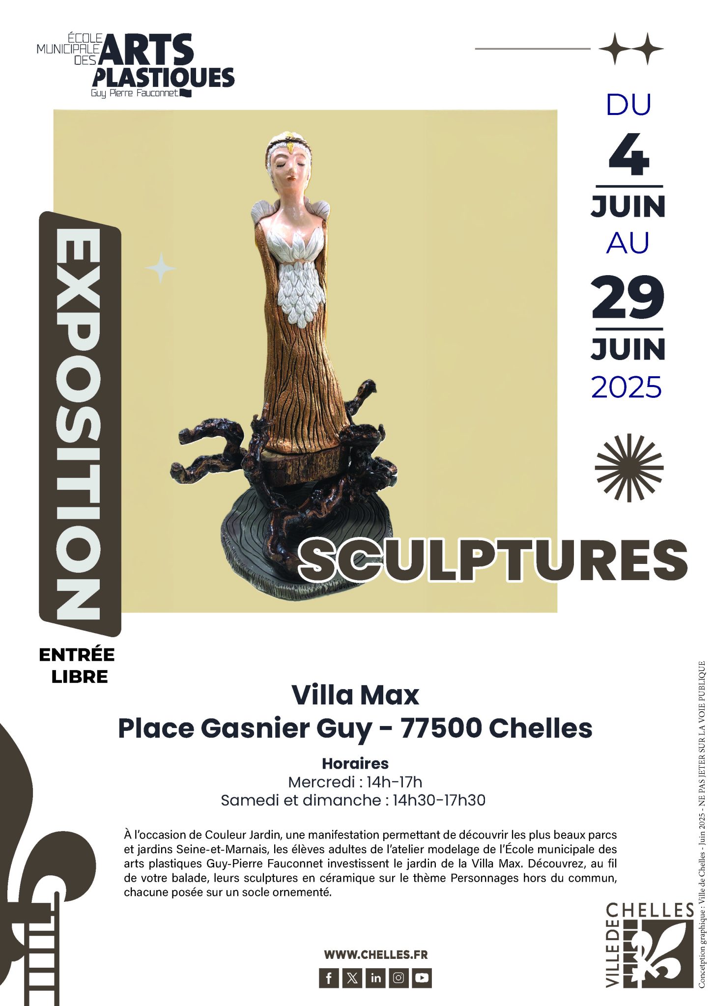 affiche exposition villa max