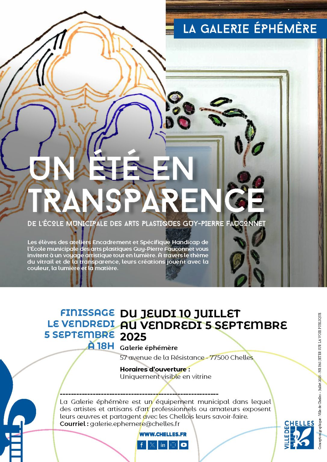 affiche exposition un été en transparence