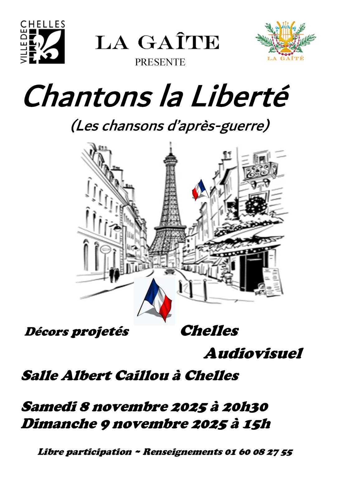 affiche gaiete chantons la liberte