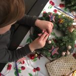 atelier couronne Noël