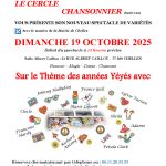 affiche cercle chansonnier années yéyés