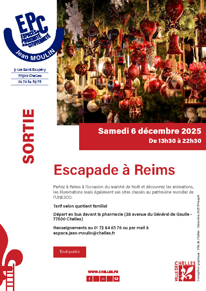 affiche escapade à Reims
