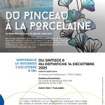 affiche exposition du pinceau à la porcelaine