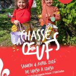 affiche chasse oeufs Pâques