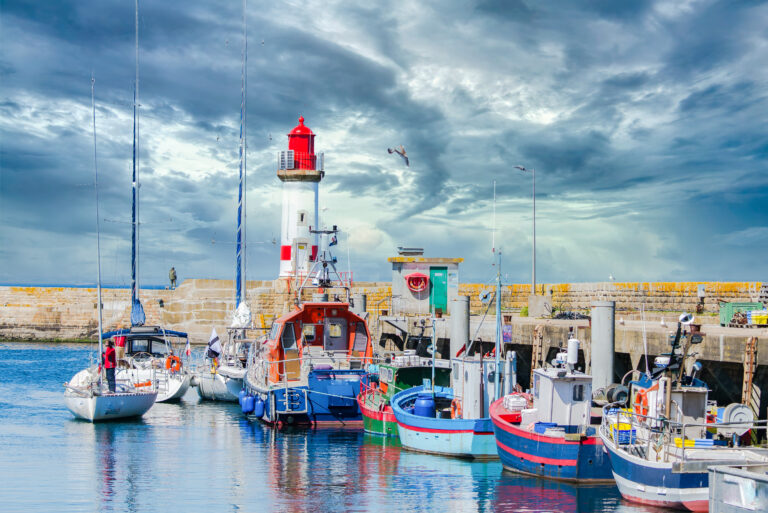 Brittany, Groix Island, harbor