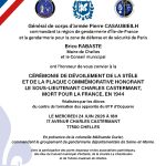 INAUGURATION STÈLE CASTERMANT