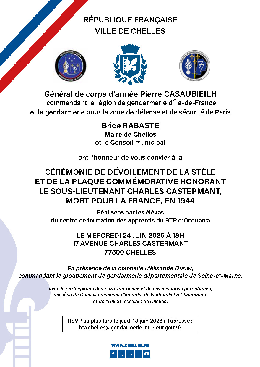 INAUGURATION STÈLE CASTERMANT
