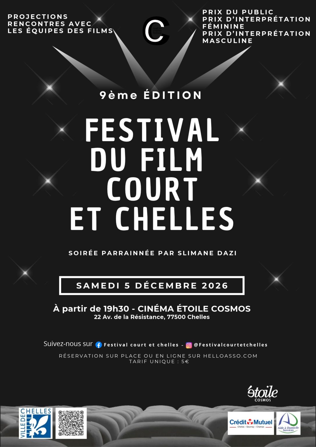 9ème édition du Festival COURT ET CHELLES